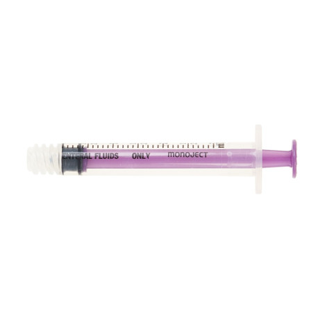 Monoject Transparent 3ml Syringe Enfit Purple Sterile (Carton 100) 403SE