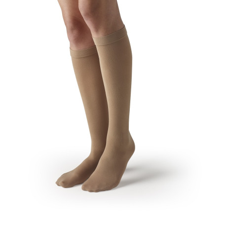 Ted Stockings Knee Beige X/Large Regular Closed Toe 3005 (4296 Hospital Pack)
