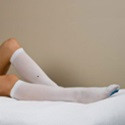 TED Stockings Knee Length White Open Toe
